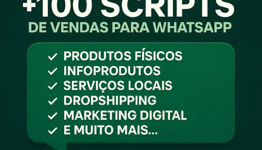 Pack Com +100 Scripts De Vendas Para Whatsapp!