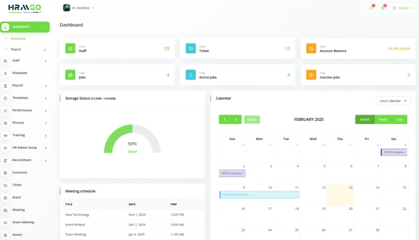 Ferramenta de Gestão de RH e Folha de Pagamento - HRMGo SaaS