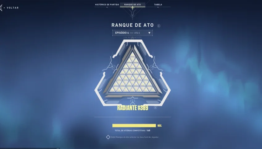 Conta valorant radiant