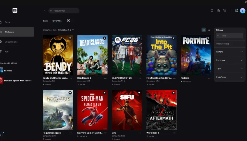 Conta Epic Games Completa — Fortnite + Jogos