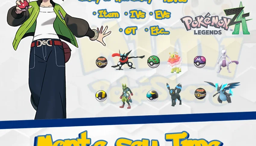 6 Pokémon Personalizados Shiny Monte Seu Time Legends Z-A