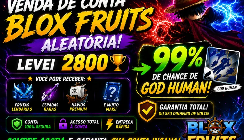 🔥Contas Blox Fruits Level 2800 - Dinheiro - Fragmentos 🔥