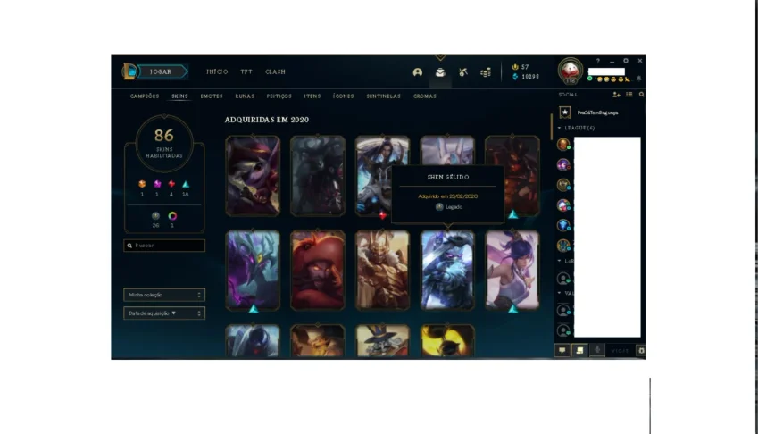 Conta League of Legends