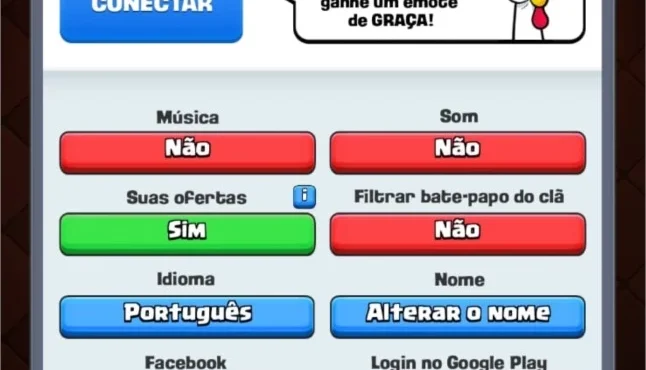 CONTA CLASH ROYALE ARENA LENDÁRIA