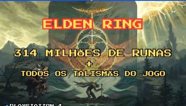 Elden Ring - 314 Milhões De Runas + Todos Os Talismãs