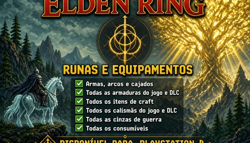 Elden Ring - 629 Milhões De Runas + TODOS os Talismãs