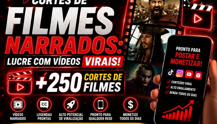 Cortes de Filmes Narrados: Lucre com Vídeos Virais