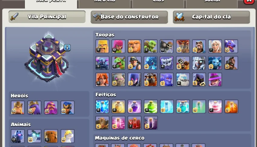 Centro de Vila 15 Full Clash of Clans