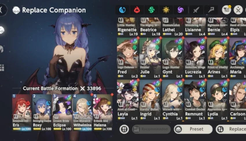 Conta BrownDust 2 62 Personagens + Collab Mushoku Tensei