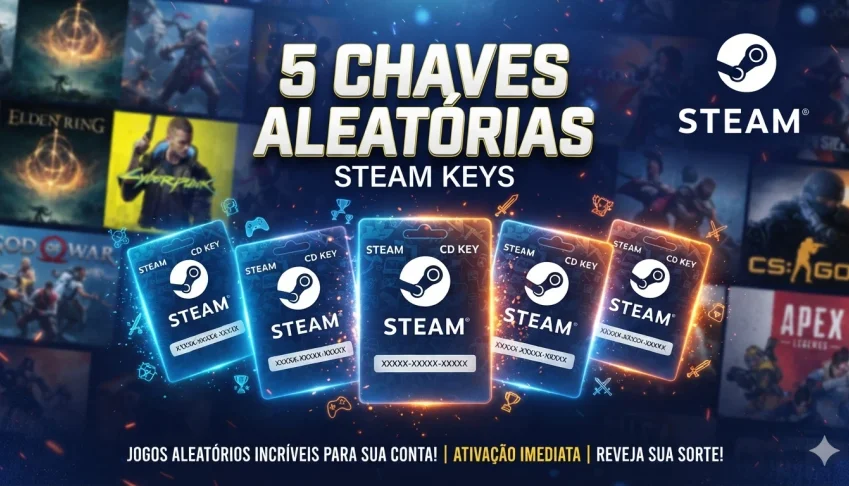 Combo 5X Chaves Misteriosas Steam