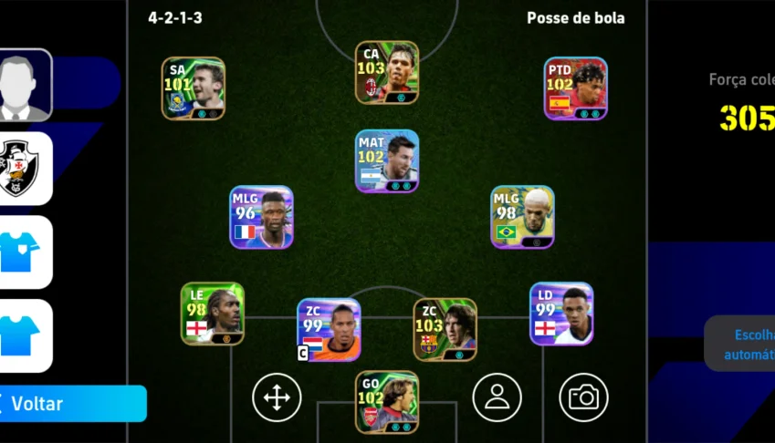 Vendo conta de efootball que não jogou mais
