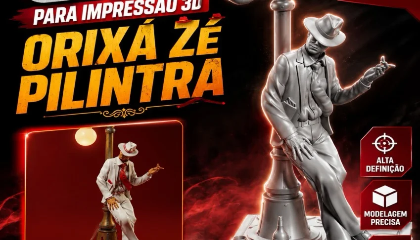 STL para Impressão 3D - Orixá Zé Pilintra