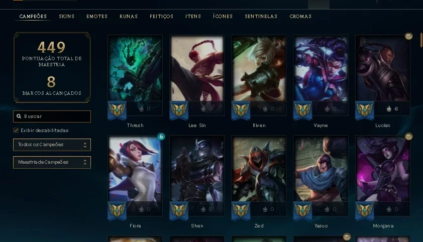 Conta Gold 4 LVL 127, conta desde 2014!