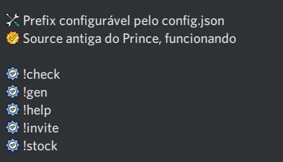 Bot Gerador Em Prefix (Source) - ENTREGAS AUTOMÁTICAS