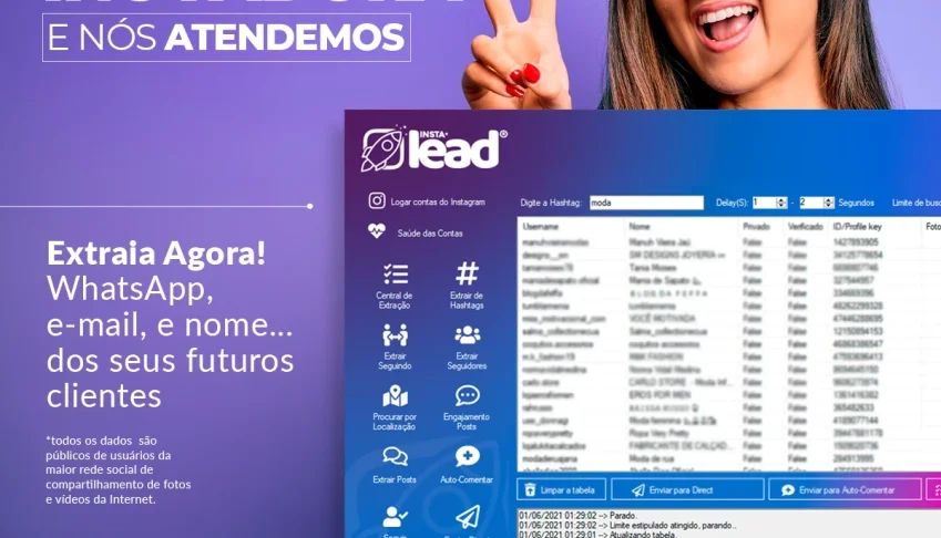 PROMOÇÃO Insta Lead| 6.0 | Vitalício Extrator Insta 2024