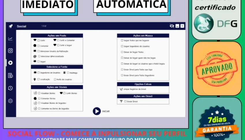 Social Flow - Comece a receber Milhares de Visitas no Perfil