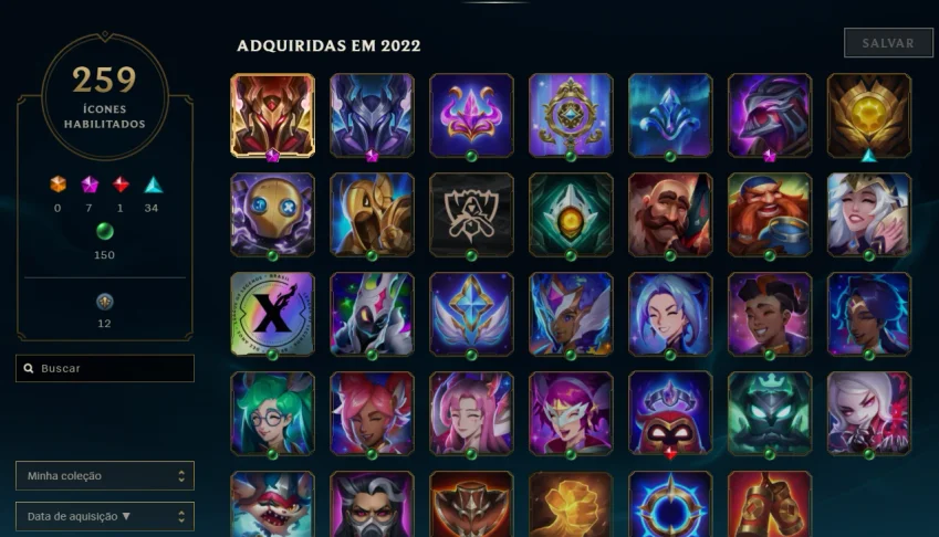 conta lol com 194 skins + valorant