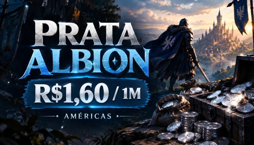 Prata Albion Online Américas | 1M R$1,60 | Entrega Rápida