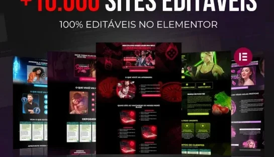 Pack +10.000 Sites Editaveis Elementor Premium 2026