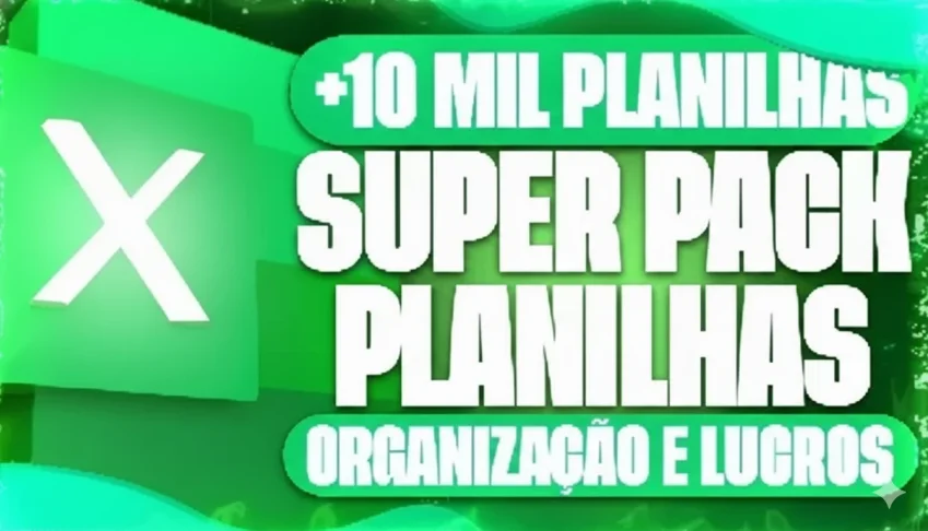 Pack Premium +10K Planilhas Editáveis No Excel