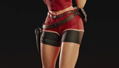 Claire Redfield Resident 3d stl