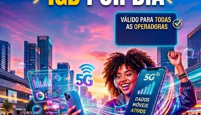 1 giga de internet e ligação por dia