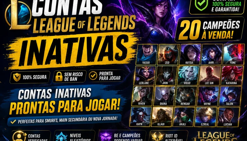 🔥   Contas Nfa Inativa A Venda Com 20+ Campeãos 🔥