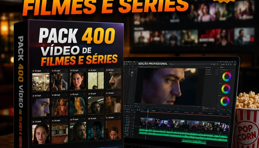 Pack 400 Vídeos de Filmes e Séries + BRINDES