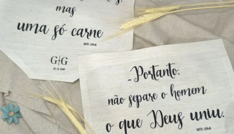 Par de Flâmulas Personalizadas para Cadeiras