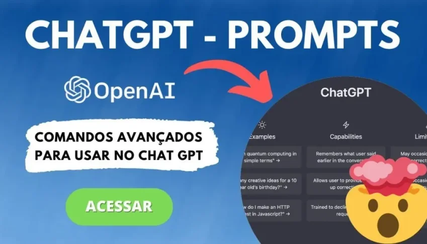 Planilha com Diversos Comandos (Prompts) Prontos - ChatGPT