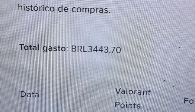 Venda de conta do valorant