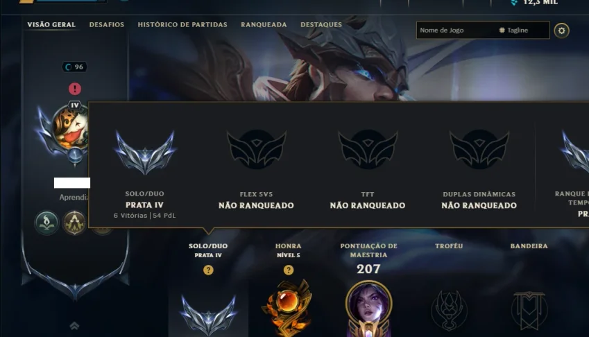 Prata 4 com 65 Champs e 32 Skins