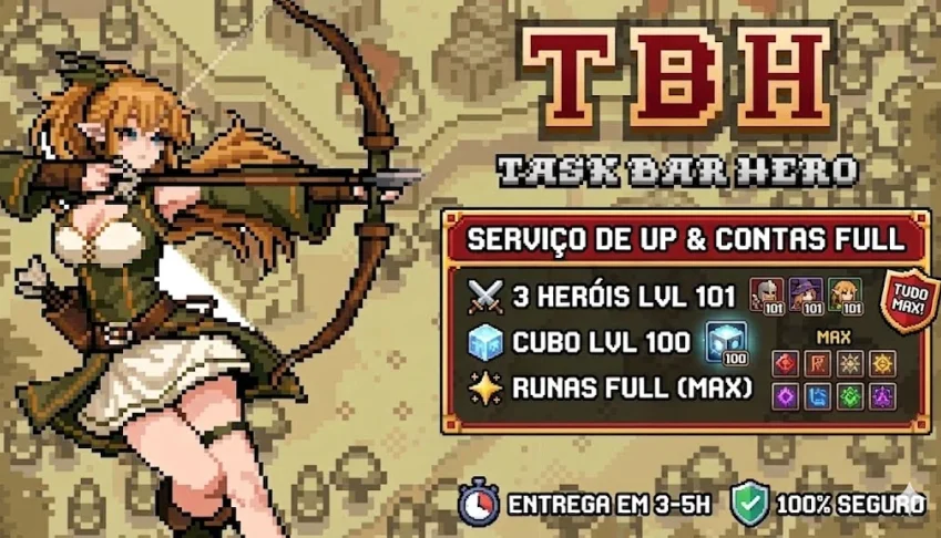 Conta Task Bar Hero Full Max Lvl Tudo