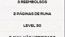 Conta Smurf BR Unranked 30k IP Email não verificado