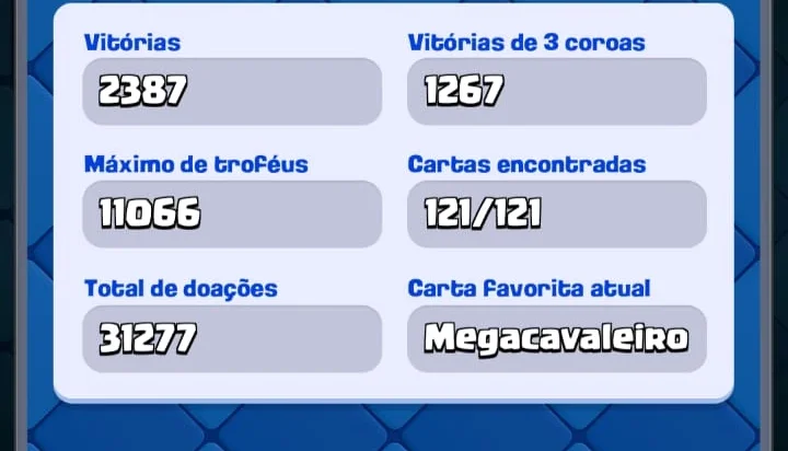 Conta Clash Royale 9 Anos