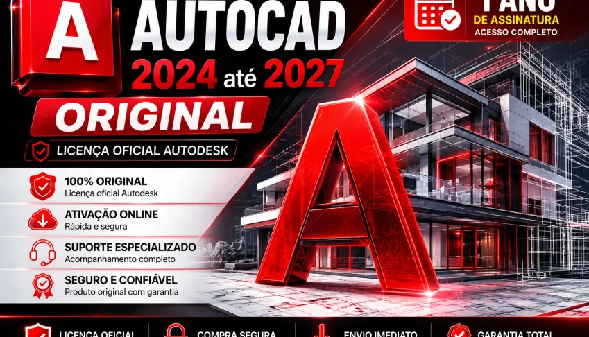 Autocad Windows & Mac - Original - 1 Ano