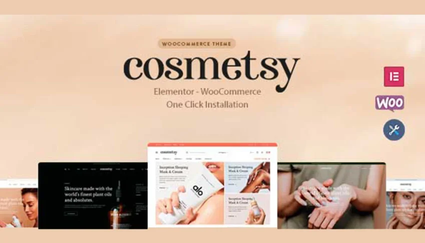 Tema Cosméticos Elementor Premium WP Sites WooCommerce