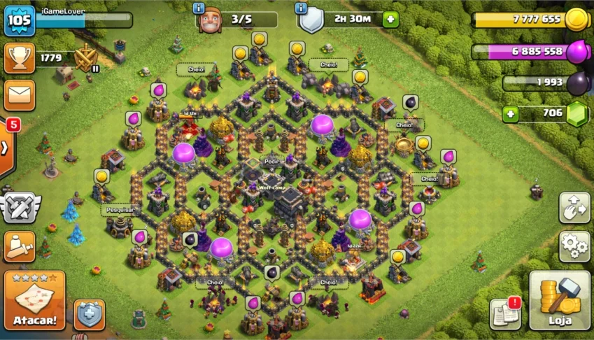 Clash of clans CV9 Full barato!