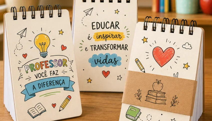 Bloco de Notas com Capa em MDF