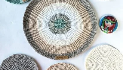 Porta Copo / Porta Jarra Kit em Crochê
