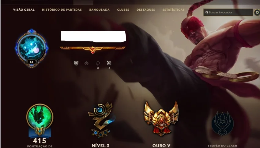 Conta League Of Legends Gold V / 50 Skins / Todos Campeões