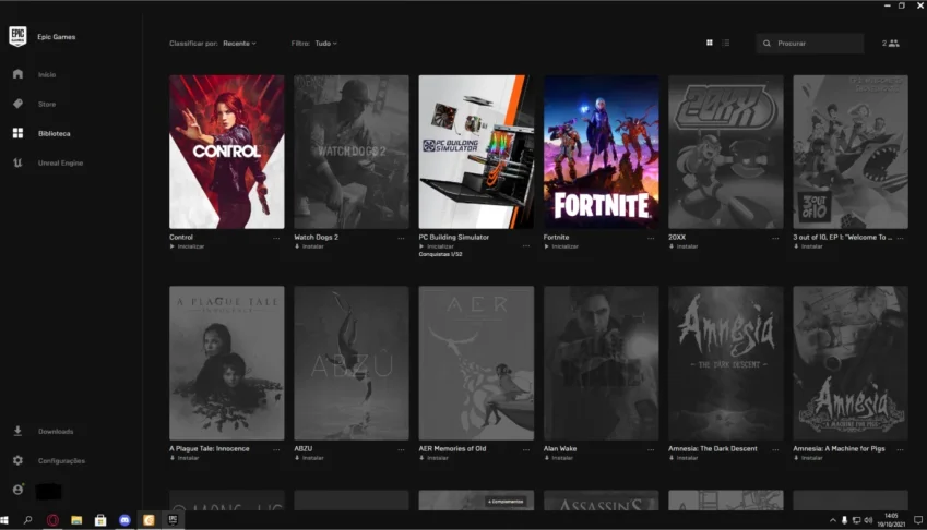 CONTA EPIC GAMES COM 139 JOGOS