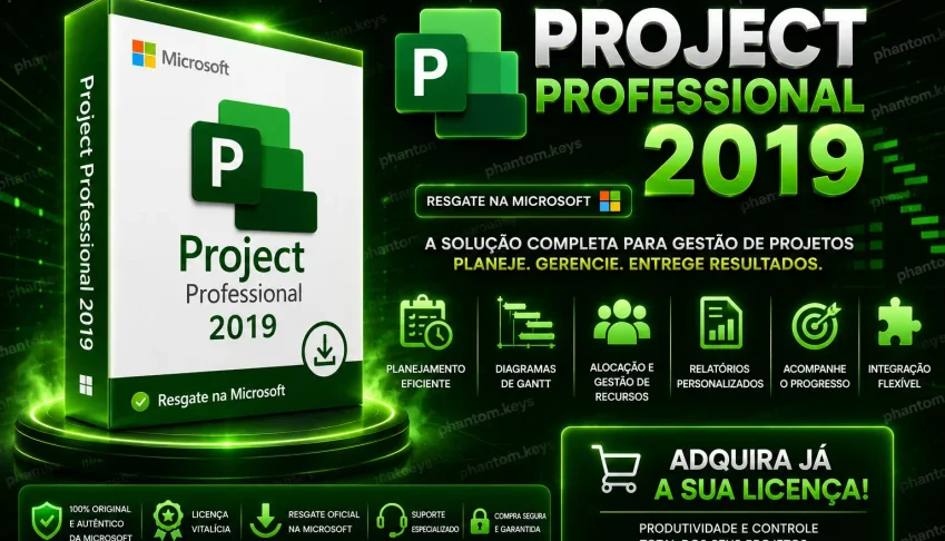 Project Pro 2019 - Resgate Na Microsoft!