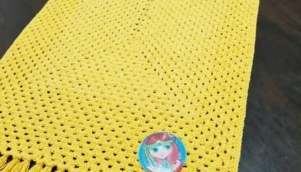 Trilho de Mesa Curto em Crochê