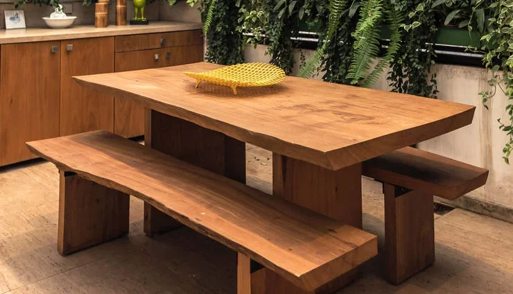 Mesa de Jantar de Madeira Sob Medida
