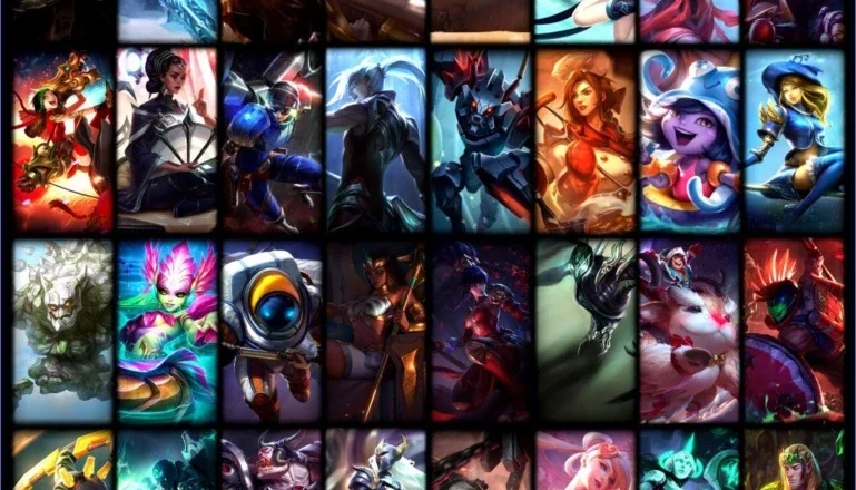 Conta League of Legends com mais de 85kRP em skins e icones.