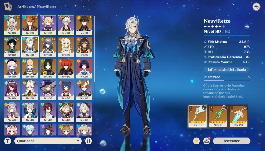 ⭐ GENSHIN IMPACT - AR54, 15T5, Neuvillette, Lauma, Mualani, 