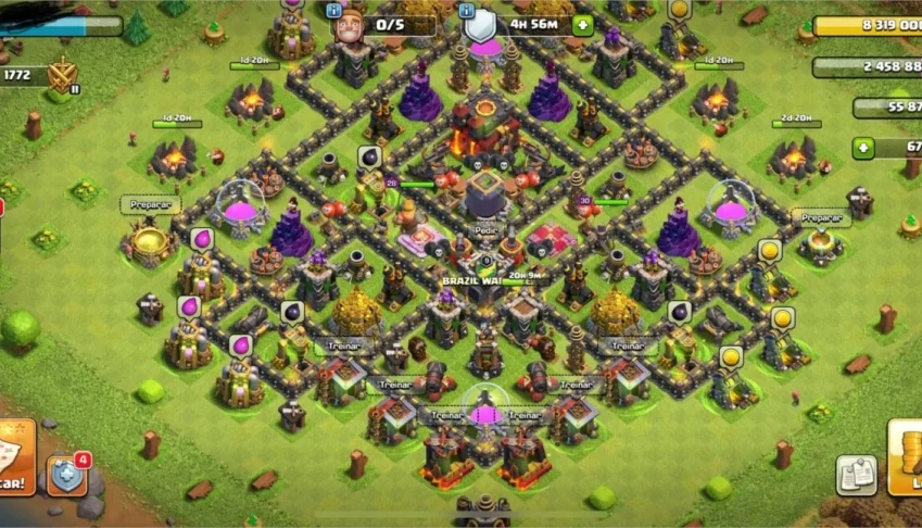CONTA CLASH OF CLANS CV 10