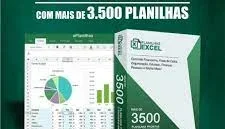 +3.500 Planilhas de Excel - Envio Imediato
