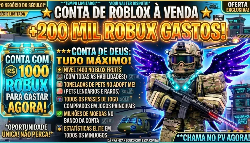 Conta Roblox Com Mais De 400 mil robux investidos